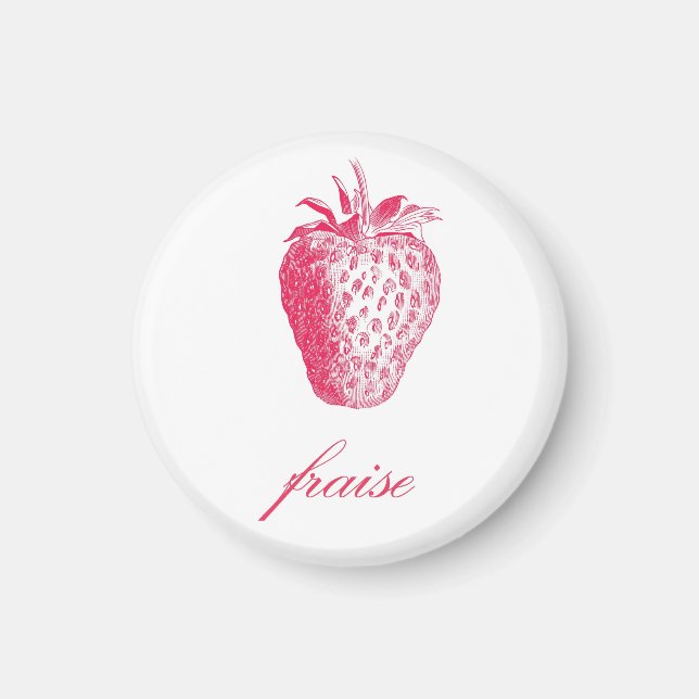 Strawberry (Fraise) Magnet (Front)