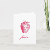 Strawberry (Fraise) Notecards
