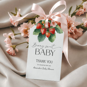 Strawberry Fresh Market Berry Sweet Baby Shower Gift Tags
