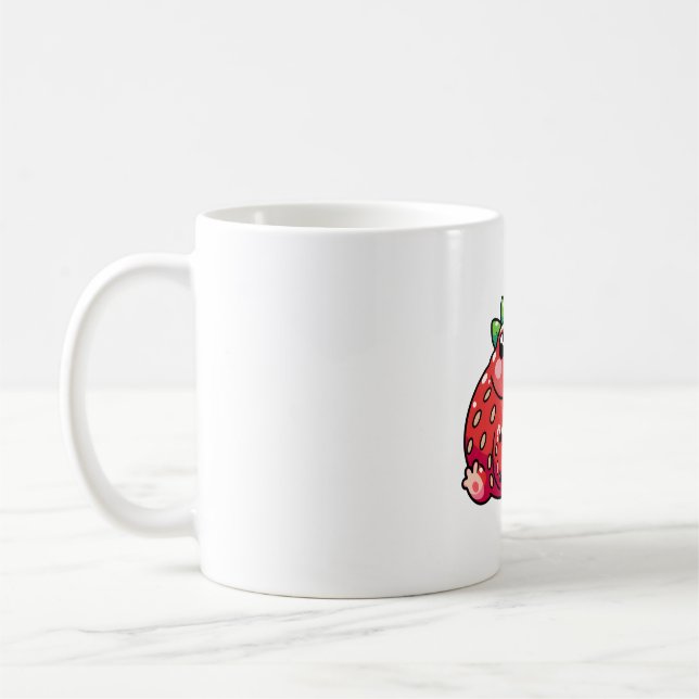 Strawberry frog coffee mug (Left)