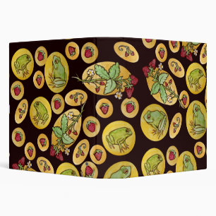 Strawberry Frogs Forever                           Binder