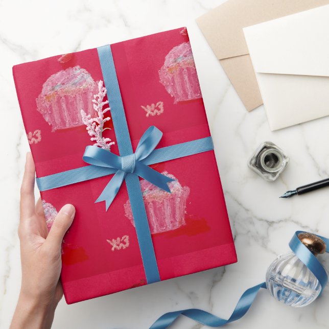 Strawberry Frosting Wrapping Paper (Gifting)