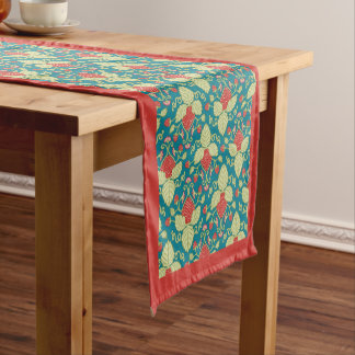 Strawberry Fruit Blossoms & Vine Table Runner