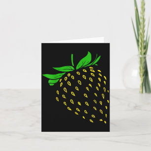 Strawberry Fruit Costume Simple Funny Party  Card