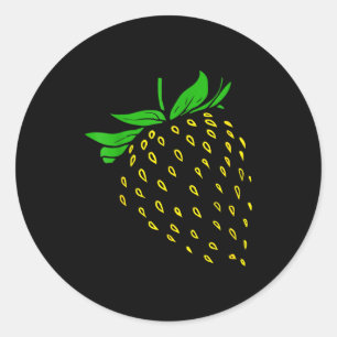 Strawberry Fruit Costume Simple Funny Party  Classic Round Sticker