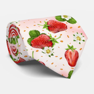 Strawberry Fruit Fun Summer Tie