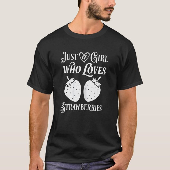 Strawberry Fruit Garden Plants Seeds Strawberries  T-Shirt (Front)