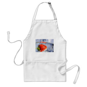 Strawberry fruit in water photography beautiful standard apron