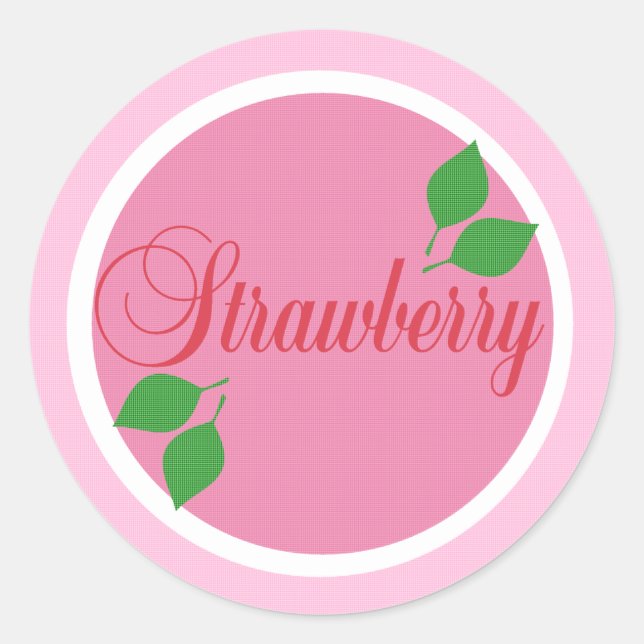Strawberry Fruit label Sticker (Front)