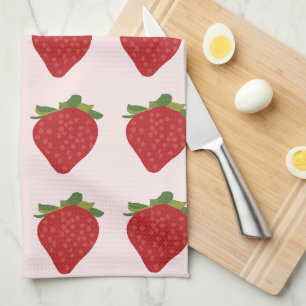 Strawberry Fruit Red Strawberries Kitchen Towel