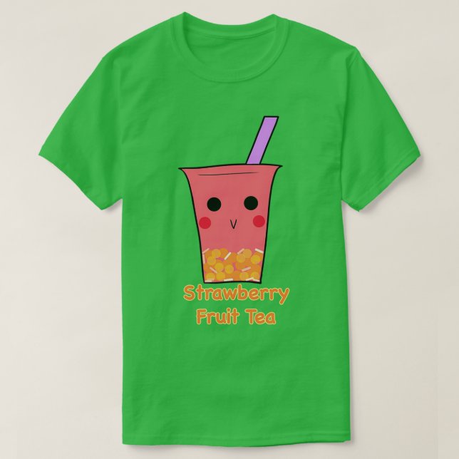 Strawberry Fruit Tea T-Shirt (Design Front)