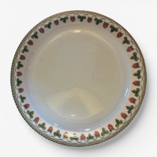 Strawberry Fruit, Wedgwood Etruria, c1900 Paper Plate