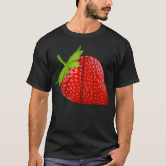 Strawberry Fruit Zip  T-Shirt