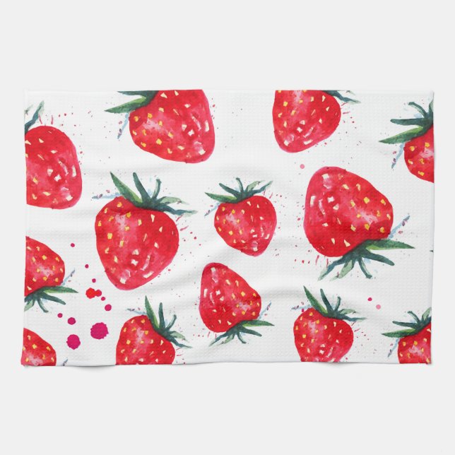 Strawberry Fruity Kitchen Towel (Horizontal)