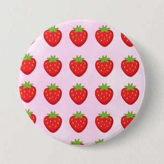 Strawberry Garden 3 Inch Round Button