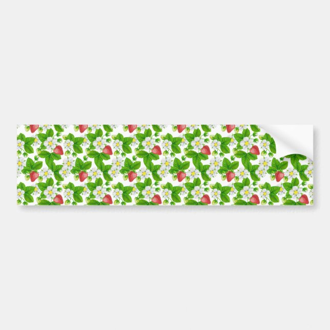 Strawberry garden bumper sticker (Front)