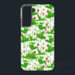 Strawberry garden samsung galaxy case<br><div class="desc">I painted strawberry plant with watercolors and made this pattern from my painting.</div>