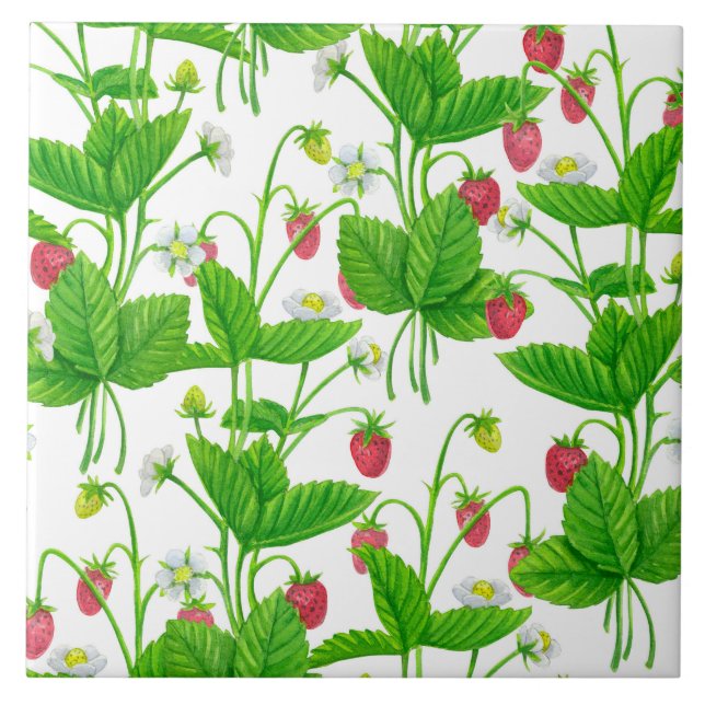 Strawberry garden tile (Front)