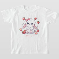 Strawberry Gaze Bunny - Cute Anime Eyes & Ribbon