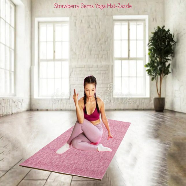 Strawberry Gems Yoga Mat (Creator Uploaded)