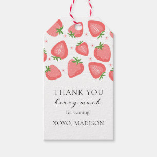 Strawberry Gift Tag Thank You Berry Much