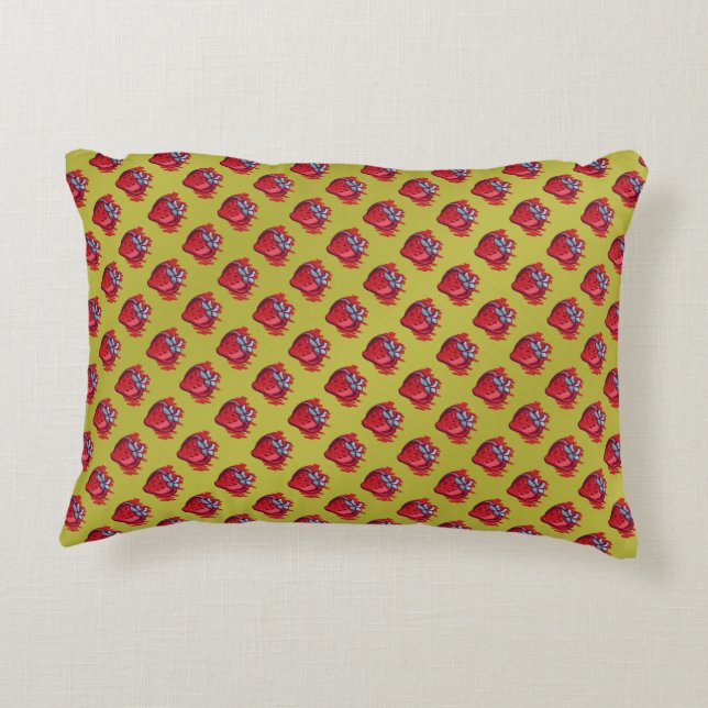Strawberry Gifts Accent Pillow (Back)