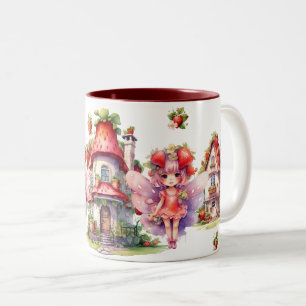 Strawberry Girl Two-Tone Coffee Mug