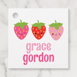 Strawberry Girls Gift Tags