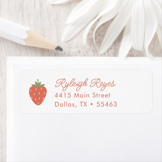Strawberry Girls Return Address Label (Insitu)