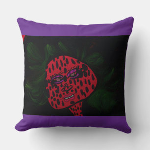 Strawberry Glamour Throw Pillow
