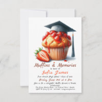 Strawberry Graduation Cupcake Brunch Celebration