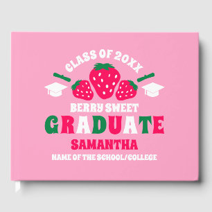 Strawberry Graduation Guest Book