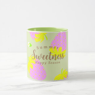Strawberry Green Pink Mug