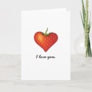 Strawberry Heart Card