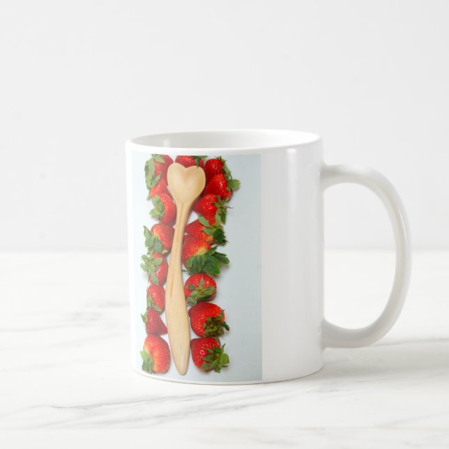 Strawberry Heart Spoon Mug (Right)