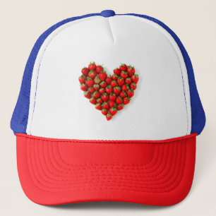 Strawberry Heart Trucker Hat