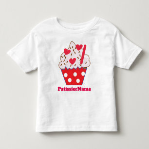 Strawberry Hearts CUPCAKE Toddler T-shirt