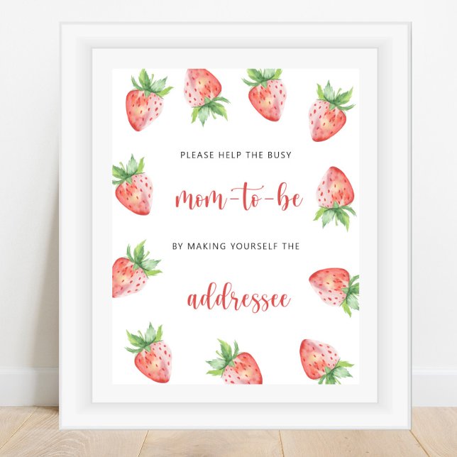 Strawberry - Help the Busy Mom-to-Be  Poster (Creator Uploaded)
