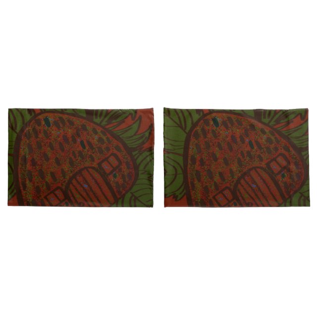 Strawberry Home Sweet Home Pillowcases (Back-Set)