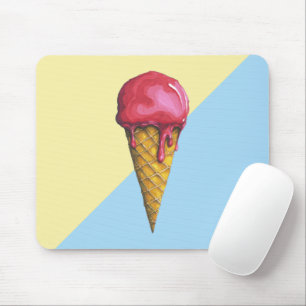 Strawberry Ice-cream cone Mouse Pad