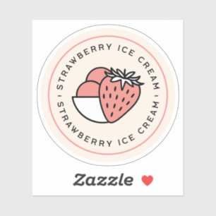 Strawberry ice cream flavour homemade aesthetic