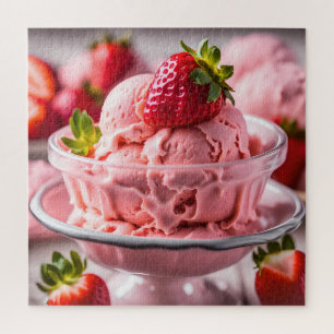 Strawberry Ice Cream Jigsaw Puzzle