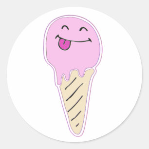 Strawberry Ice Cream Stickers