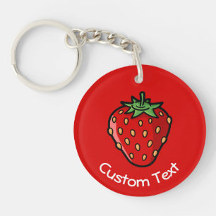 Strawberry Icon Keychain