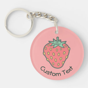 Strawberry Icon Keychain