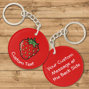 Strawberry Icon Keychain