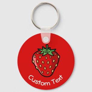 Strawberry Icon Keychain