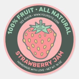Strawberry Icon Label