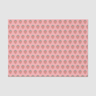 Strawberry Icon Pattern Tissue Paper