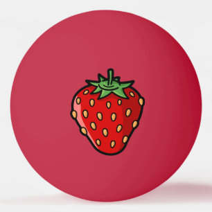 Strawberry Icon Ping-Pong Ball